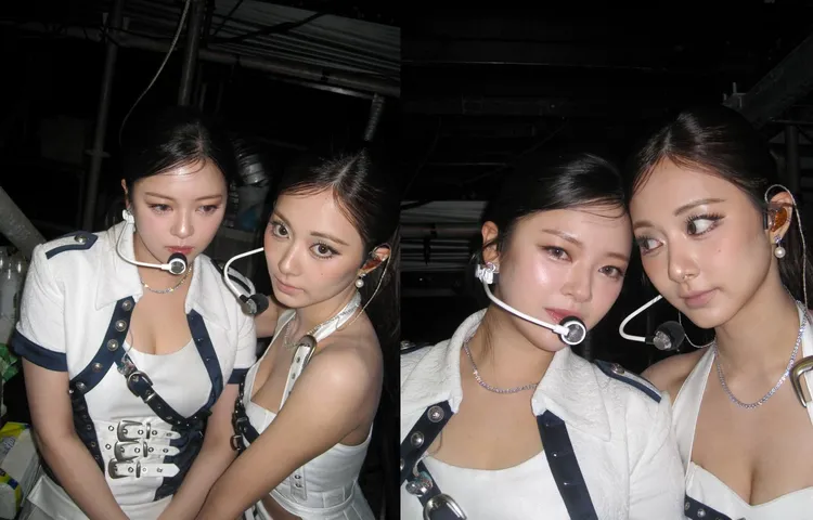 周子瑜（右）和定延貼貼。翻攝周子瑜IG