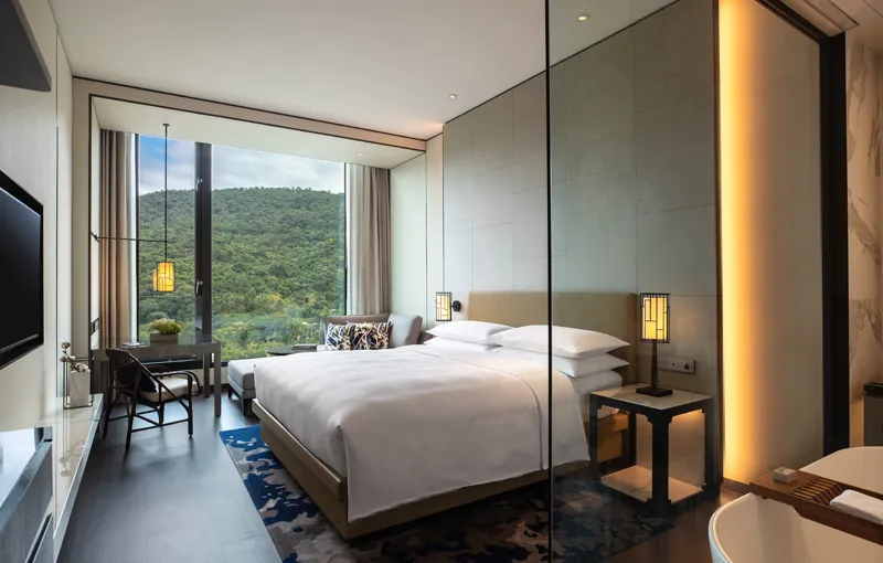 離輝達進駐北士科園區不遠的飯店，日前線上旅展開跑至今兩週業績已翻倍成長。士林萬麗酒店提供