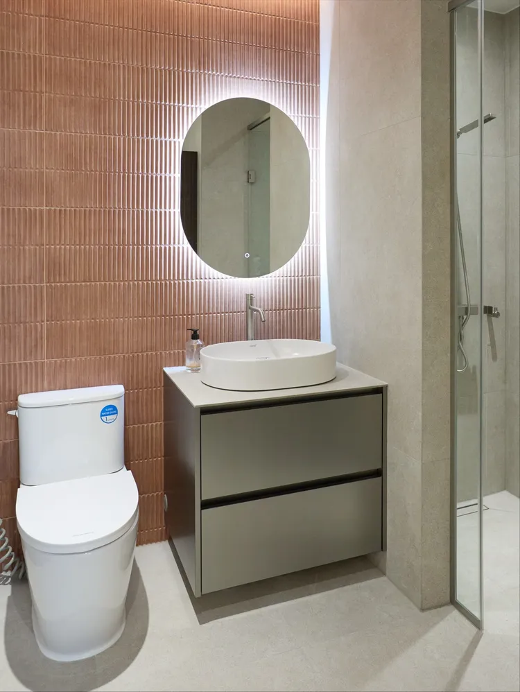 韓國室內設計師公開玉澤演的新家浴室。翻攝朴智賢IG