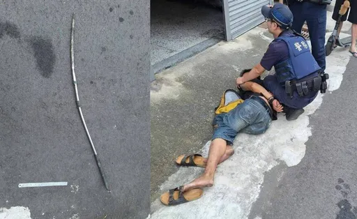 台中男街頭突發飆　鐵條猛砸6車被害人傻眼