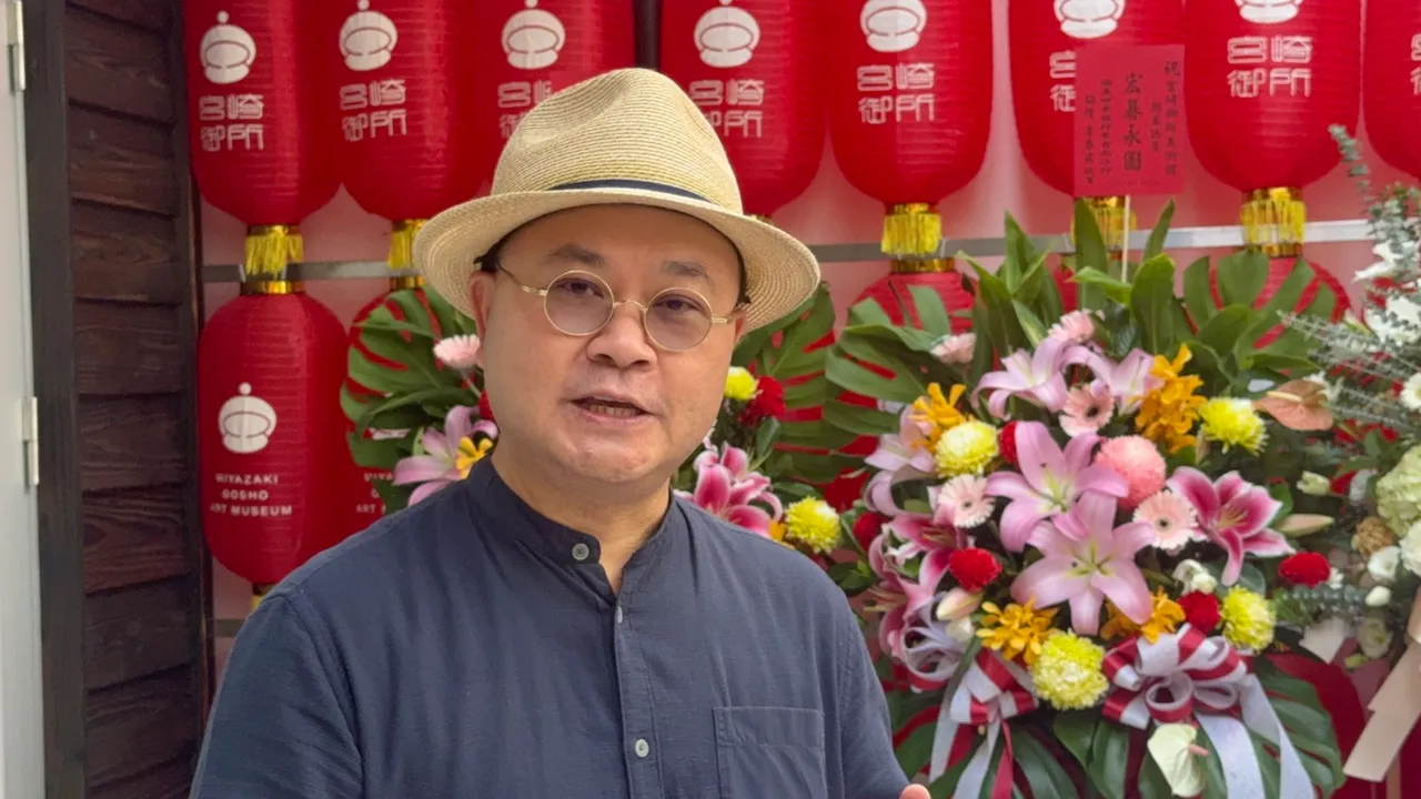 「宮崎御所美術館」設計人「洛老師」，曾打造墾丁夏都等知名飯店建築。莊曜聰攝