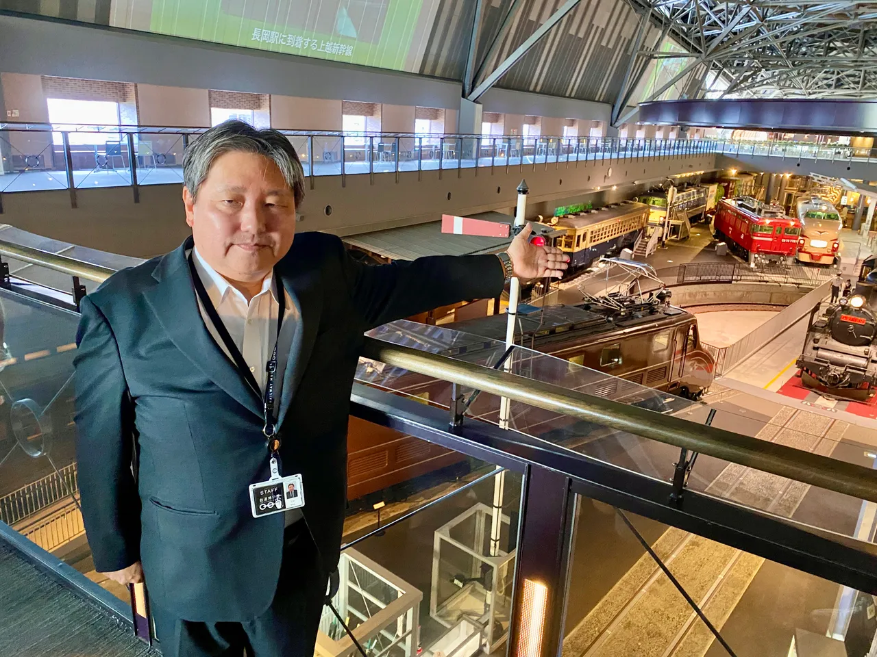 大宫铁道博物馆馆长石田亨。庄伟祺摄