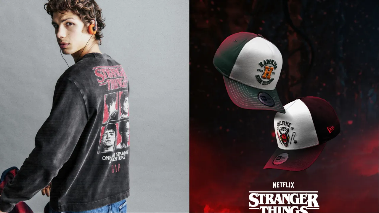 Gap、NEW ERA雙雙推出《怪奇物語》聯名系列。品牌提供