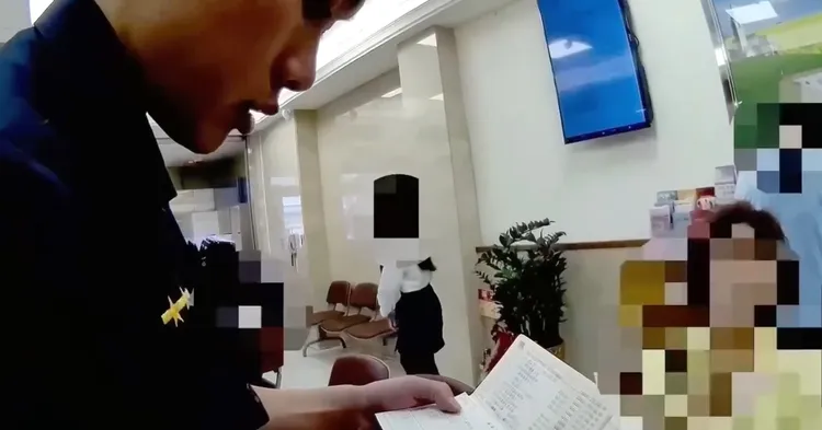 员警到场阻诈。警方提供