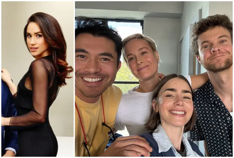 梅根马可（左图）传出将重返萤光幕，与亨利高汀（右图左起）、布丽拉森、莉莉柯林斯与杰克奎德合作新片。翻摄IG