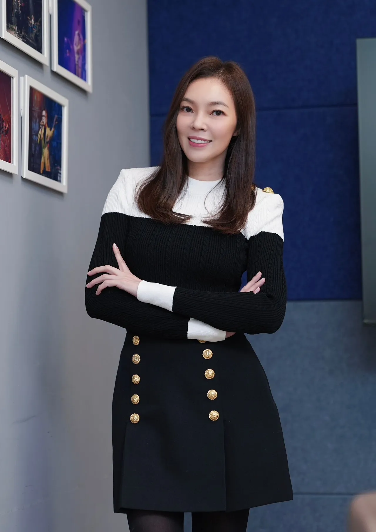 曾馨莹今照原订计划出席「永龄铭馨杯」活动。摄影中心摄