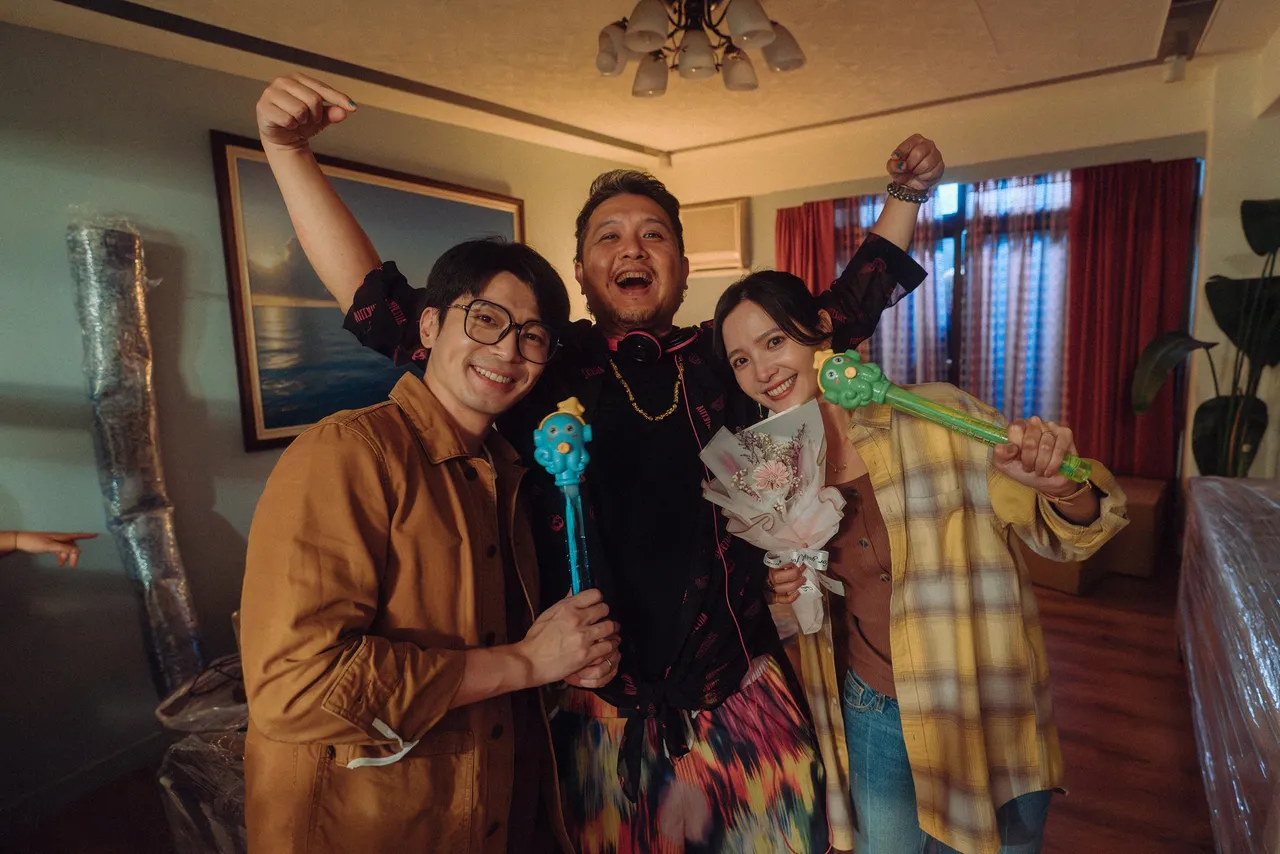 导演胖虎十分满意侯彦西、吴子霏的化学反应。公视台语台提供。