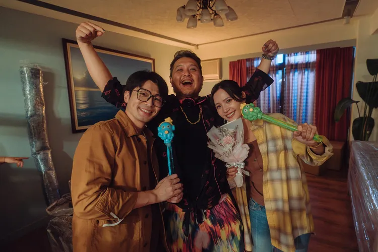 導演胖虎十分滿意侯彥西、吳子霏的化學反應。公視台語台提供。