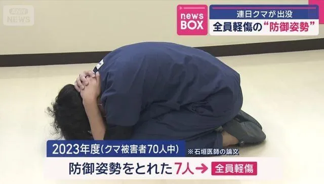 专家建议遇袭时采取护住头颈的防御姿态。翻摄自ANN News