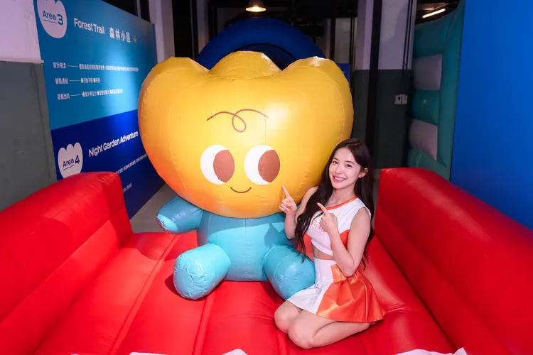 李多慧被問續約問題，尷尬微笑回應。台灣樂作創益協會提供