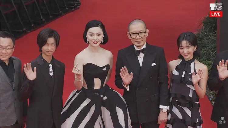 范冰冰未因「稅務風波」停下腳步，近年積極參與國際影展。翻攝東京國際映畫祭YT