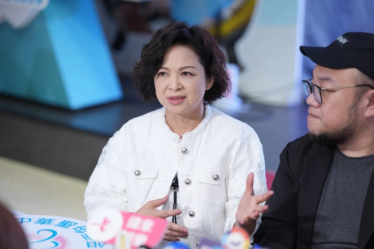 杨贵媚谈到薛仕凌闪兵。彭欣伟摄