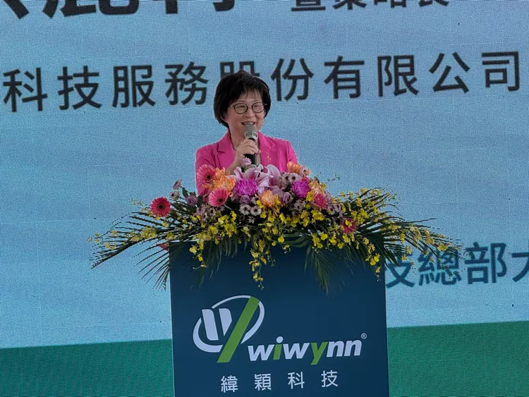 纬颖董事长暨策略长洪丽寗。吕承哲摄