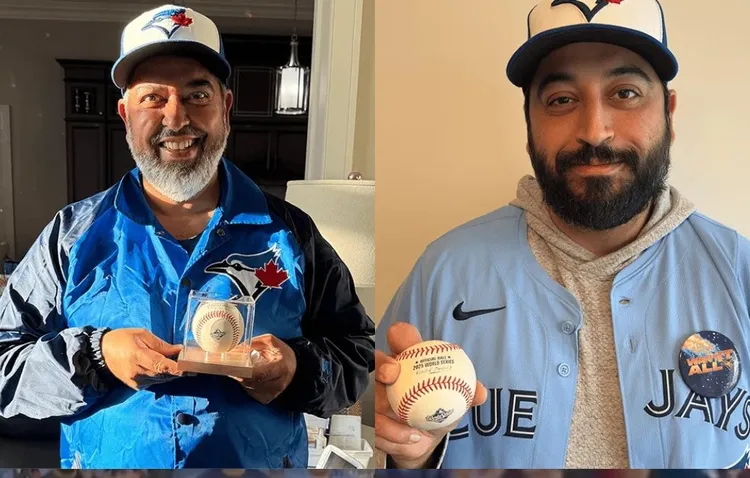 班恩斯父子在第7战都接到全垒打球。  翻摄FanaticsCollect X