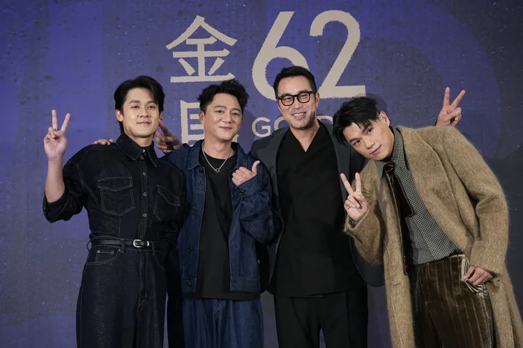 許瑞奇（左起）、藍葦華、張孝全和柯煒林入圍金馬影帝。彭欣偉攝