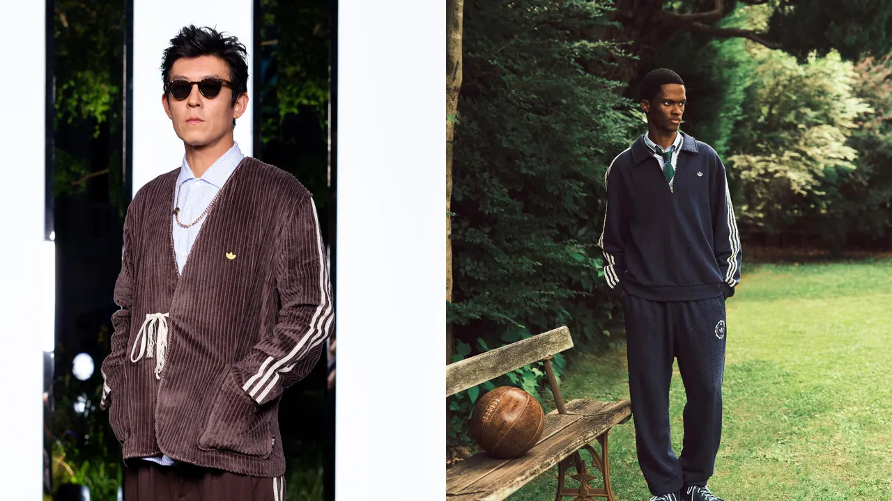 陳冠希（左）親自演繹與adidas Originals的全新聯名系列。品牌提供