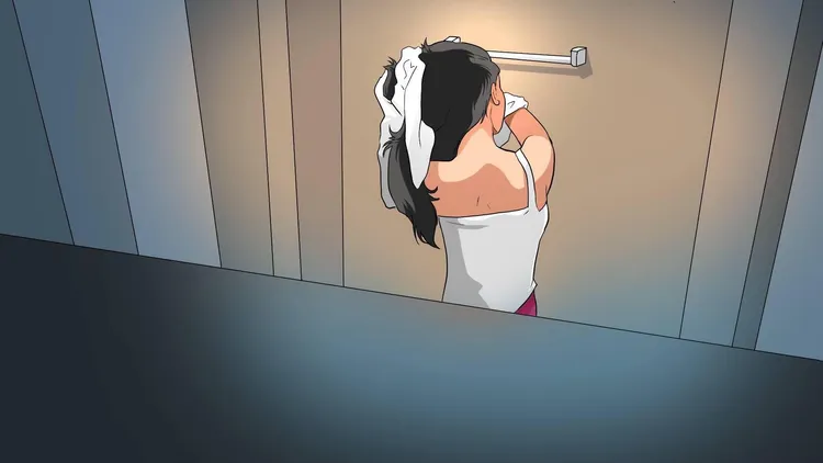 新北市一名狼父长期偷拍2名女儿沐浴，新闻示意图。AI生成