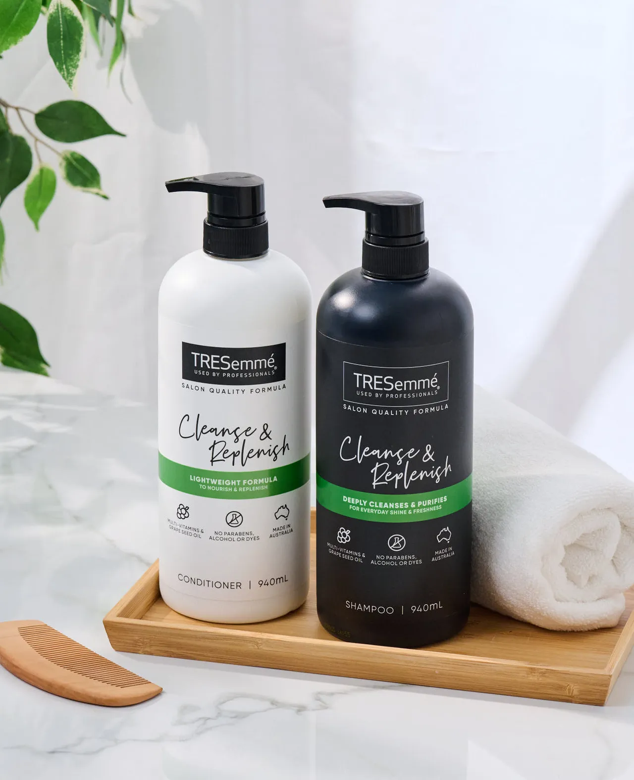 「TRESemmé深層清潔洗護組」，是許多油頭人與造型師心中大推的養髮組合。