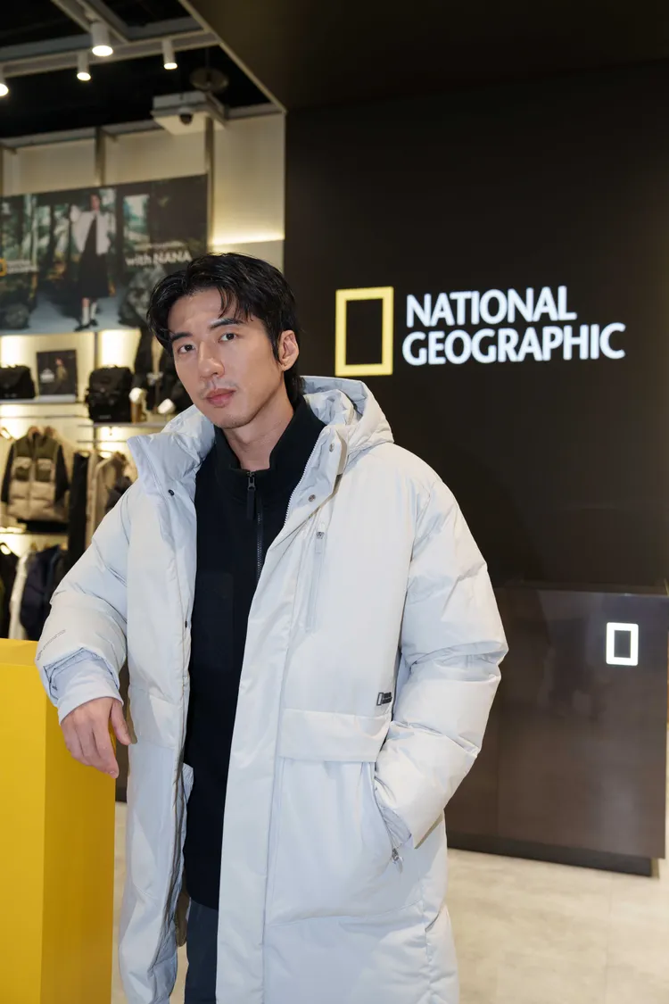 傅孟柏今日擔任國家地理服飾一日店長。品牌提供