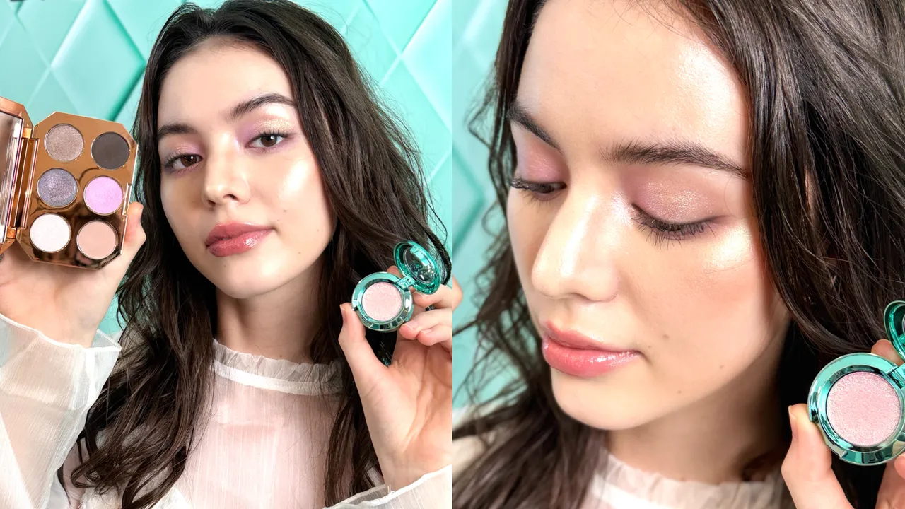 Model示范M.A.C未来乐园系列六色眼影盘。张家玲摄