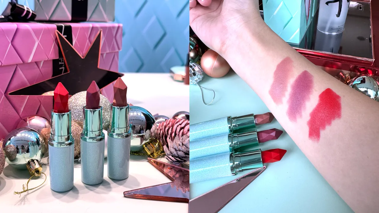 M.A.C MACxima极自我缎光唇膏,各900元。张家玲摄