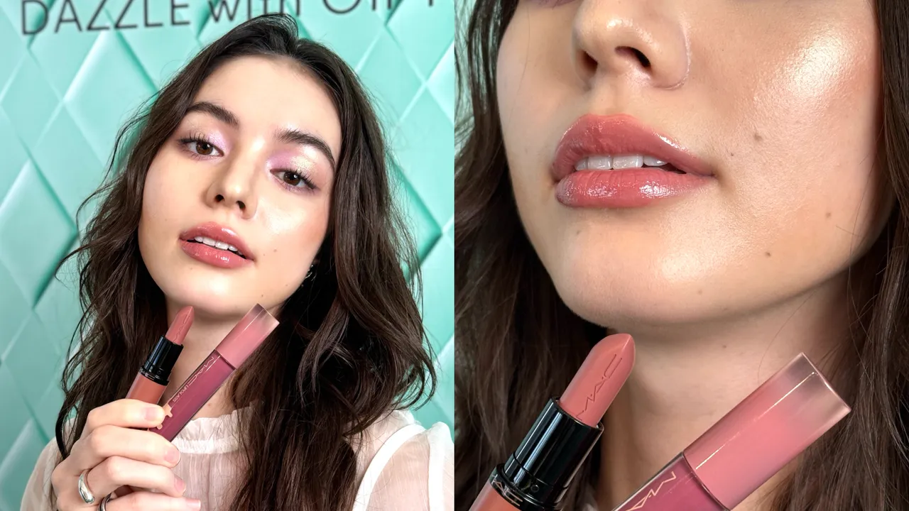 Model示范M.A.C泰迪唇彩组。张家玲摄