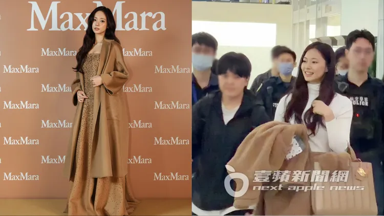 周子瑜以Max Mara造型当起温柔系女神。左图品牌提供、右图特勤中心摄