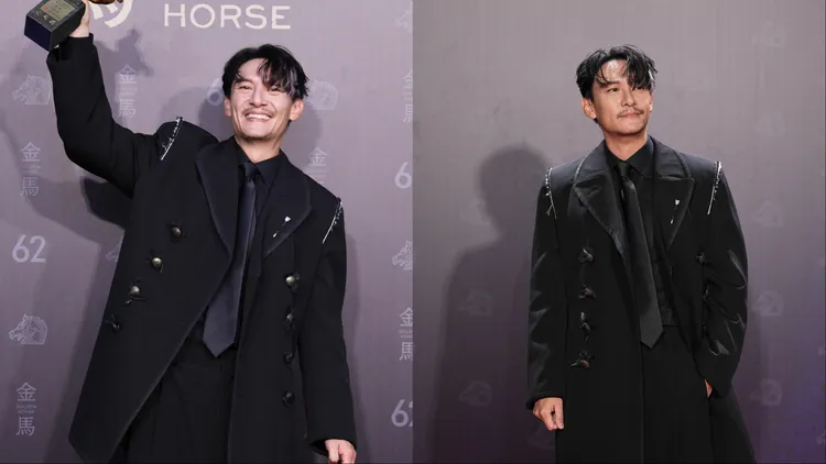 張震靠著同一套Maison Margiela西裝既封帝又封最帥。攝影中心攝