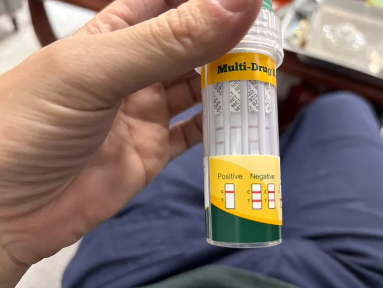 毒品唾液快篩試劑。翻攝畫面