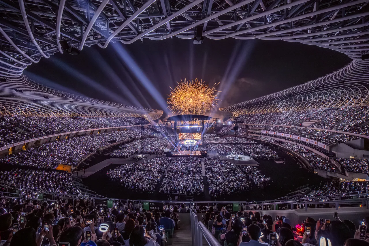 TWICE首次踏上宝岛开唱，今吸引5.5万人次进场。Live Nation Taiwan提供