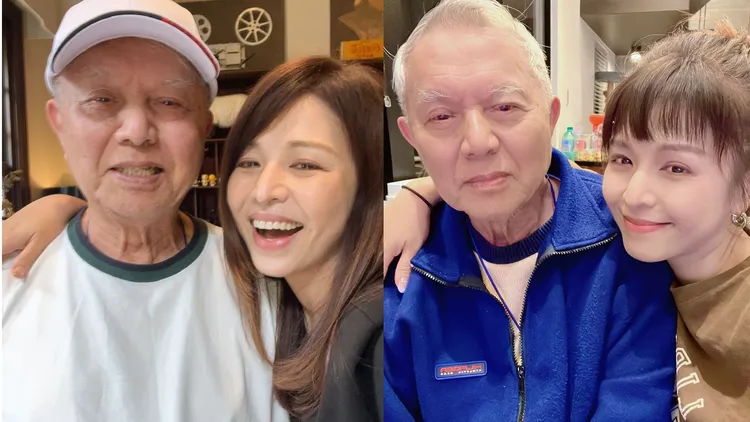 邱以太的外公今年初離世，圖為媽媽林葉亭和外公合照。資料照、林葉婷提供