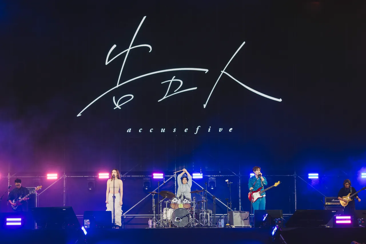 告五人首登南北贰路，嗨翻台中。KKLIVE、混血儿娱乐提供