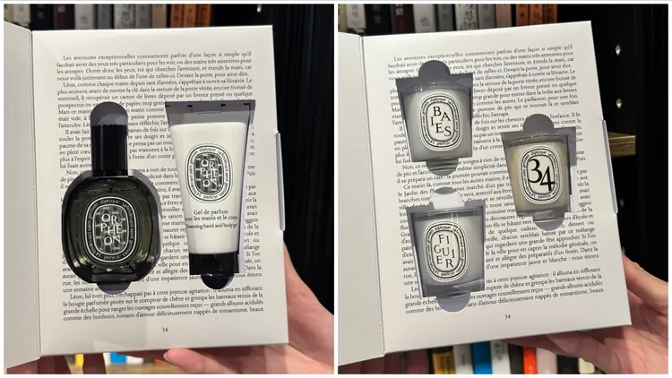 2025聖誕限量驚喜包迷你蠟燭（右）1900元、爵夢（左）3800元。張家玲攝