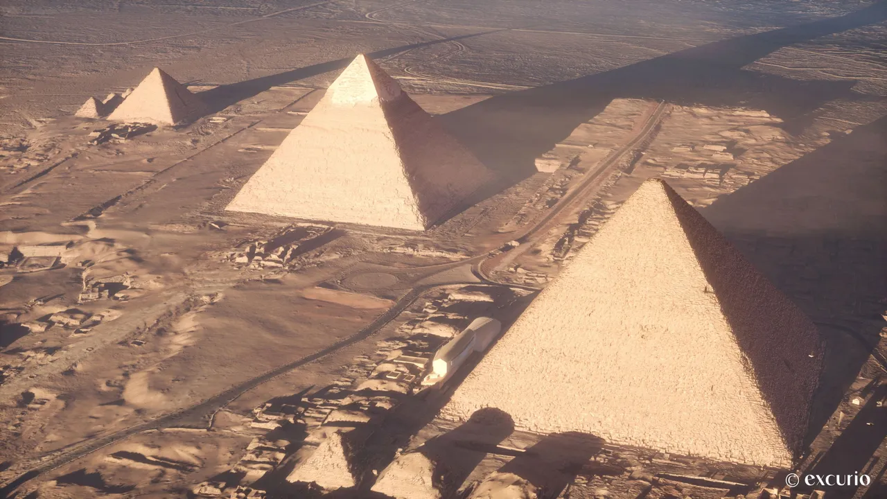 《消失的法老》以古夫金字塔為場景，由哈佛專家團隊精準重現金字塔。館方提供