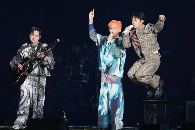 理想混蛋首日惊喜邀来韦礼安站台。彭欣伟摄