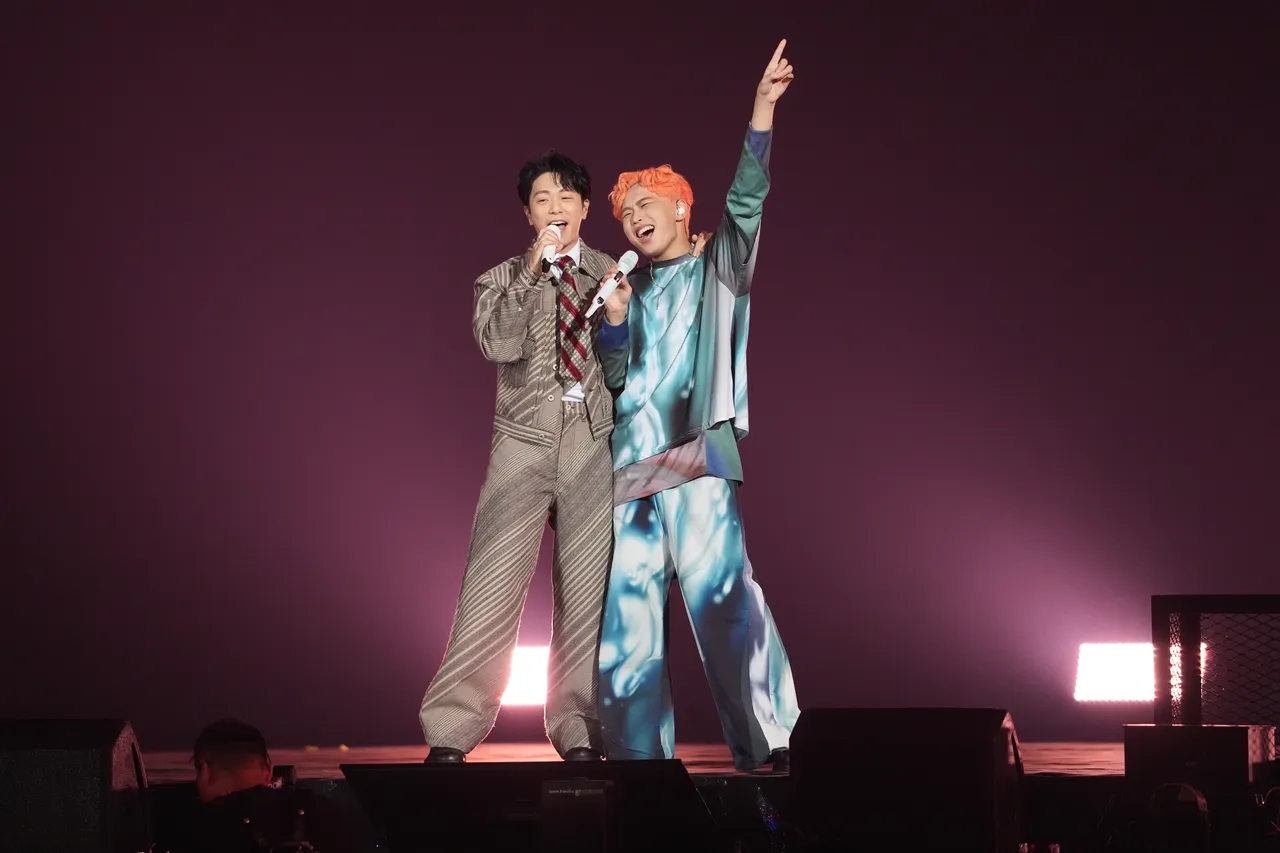 韦礼安与理想混蛋合组「理想鸟蛋」限定出道。彭欣伟摄