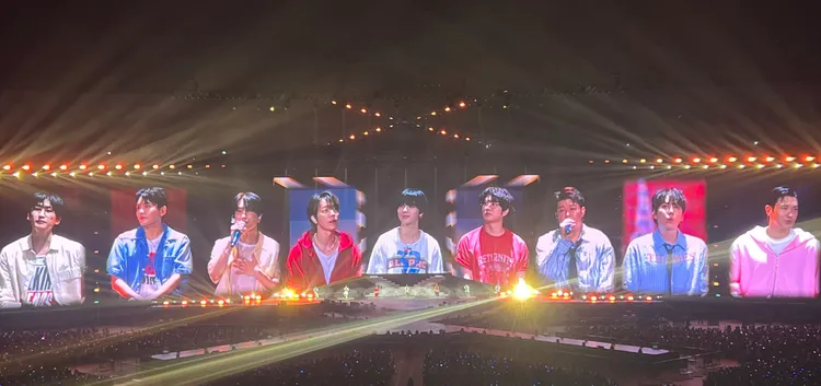 SJ看到從Super Show 1到10的布條很驚喜。讀者提供