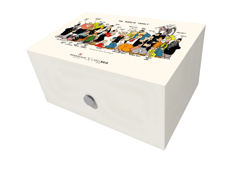 RESERVOIR x Popeye Golf全球限量300只，皆擁有獨立編號，隨附白色木製收藏盒。品牌提供