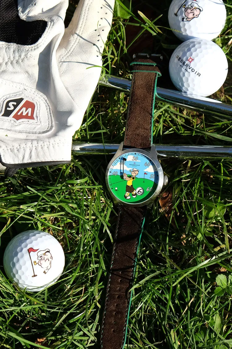 RESERVOIR推出一款帶有幽默靈魂的限量腕錶RESERVOIR x Popeye Golf。品牌提供