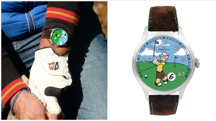 RESERVOIR推出一款带有幽默灵魂的限量腕表RESERVOIR x Popeye Golf。品牌提供