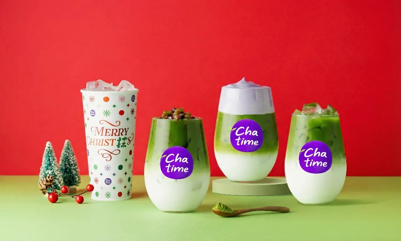 日出茶太静冈抹茶系列升级限时买一送一　全新双色汤圆抢攻圣诞