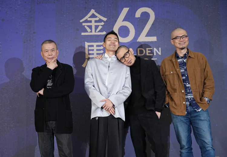 陈玉勋（左起）、李骏硕、张吉安和曹仕翰入围最佳导演。彭欣伟摄