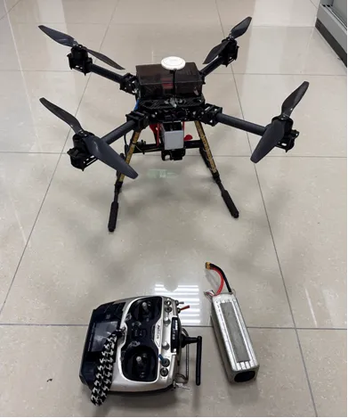 警方查扣無人機一台。警方提供