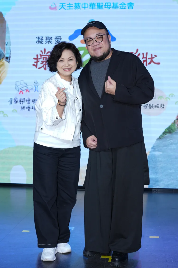 楊貴媚邀請好友葉天倫一起做公益。彭欣偉攝