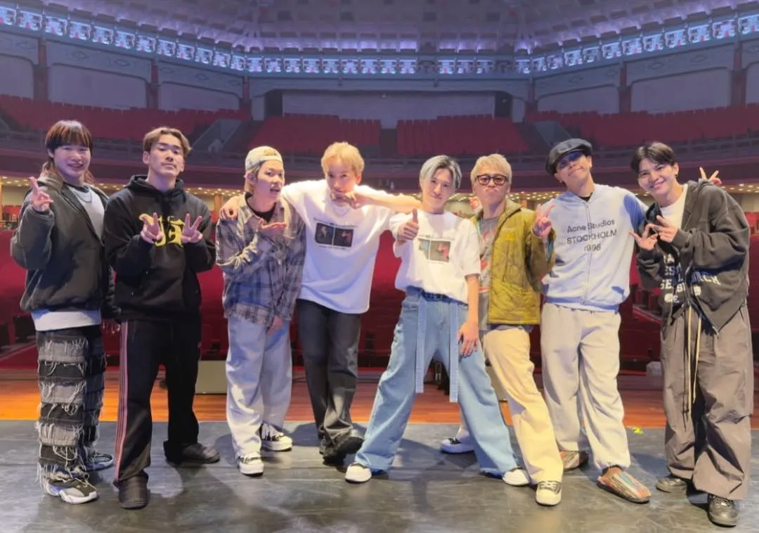 「w-inds.」20日在广州中山纪念堂举行演唱会。翻摄橘庆太IG