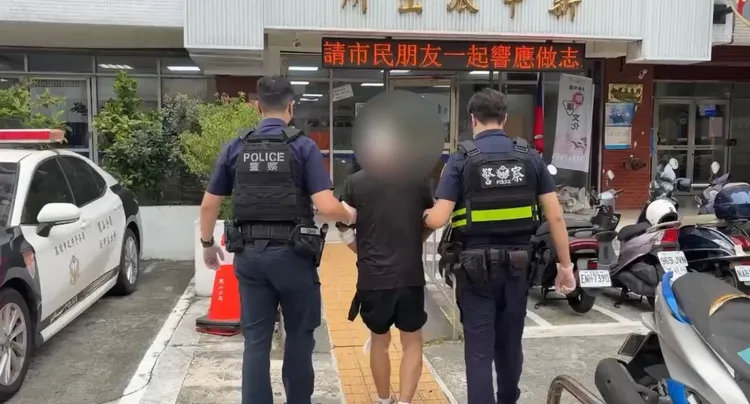 鳳山警方與國道警合力攔截，逮到湯男依竊盜罪移送，還得吃上交通罰單。翻攝照片