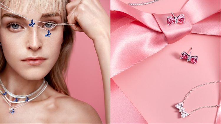 PANDORA將蝴蝶、緞帶揉入璀璨飾品　層疊寶石勾勒翅翼律動