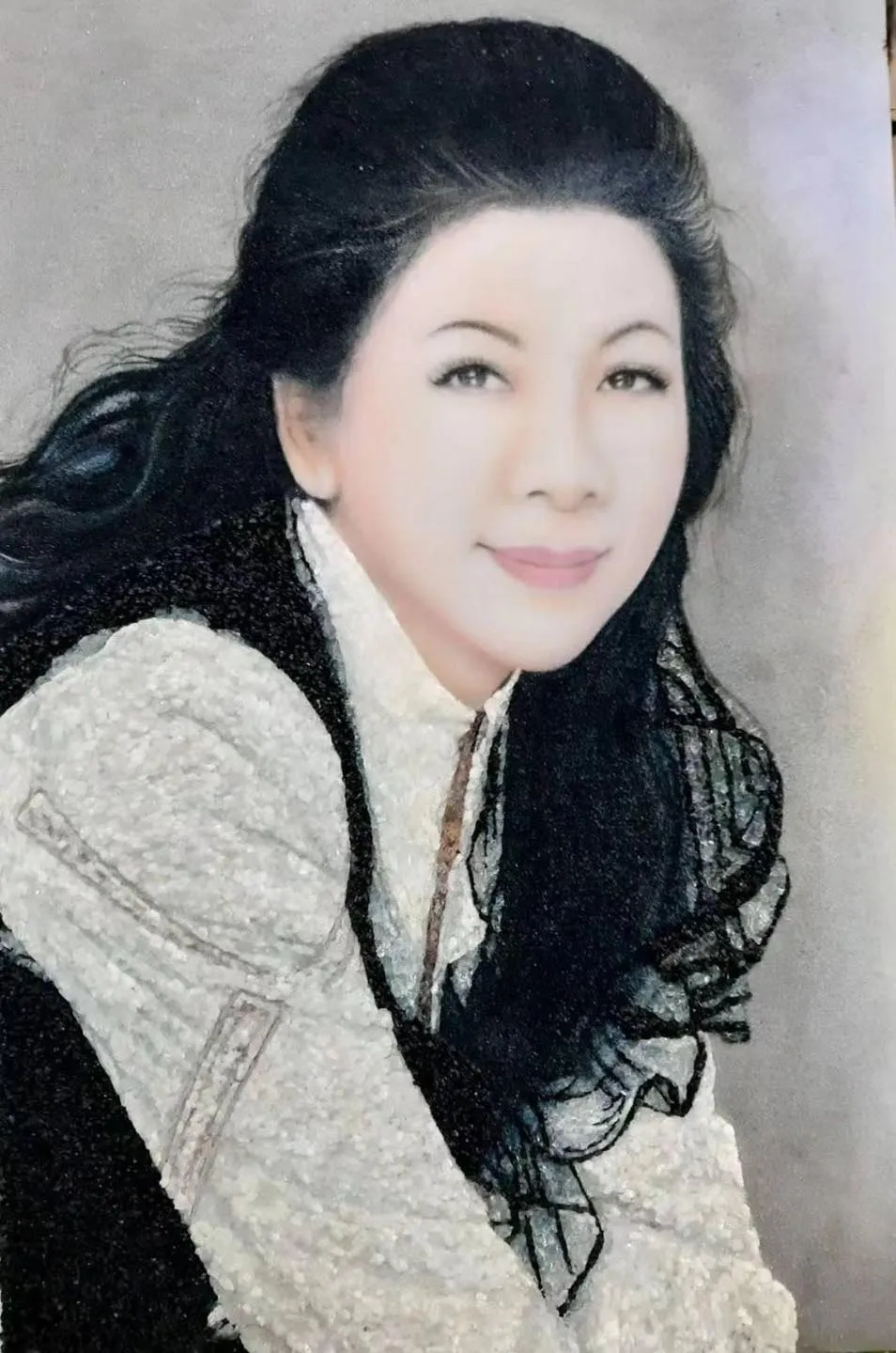 慈善团体帮陈文茜制作的照片。翻摄文茜的世界周报脸书