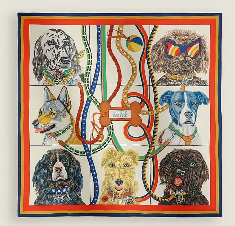 系列腕錶靈感源自藝術家Liz Stirling的同名絲巾圖騰。品牌提供