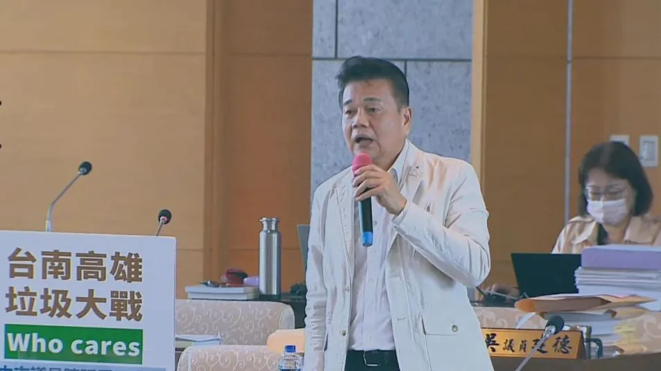 台中市議員陳廷秀。圖／截自台中市議會直播